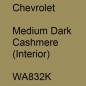 Preview: Chevrolet, Medium Dark Cashmere (Interior), WA832K.